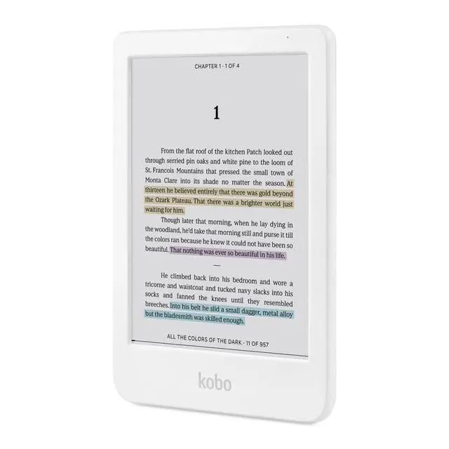 Alt view image 5 of 6 - Clara Colour eReader (White) with Case Bundle (Candy Pink SleepCover, Case + AC Bundle)