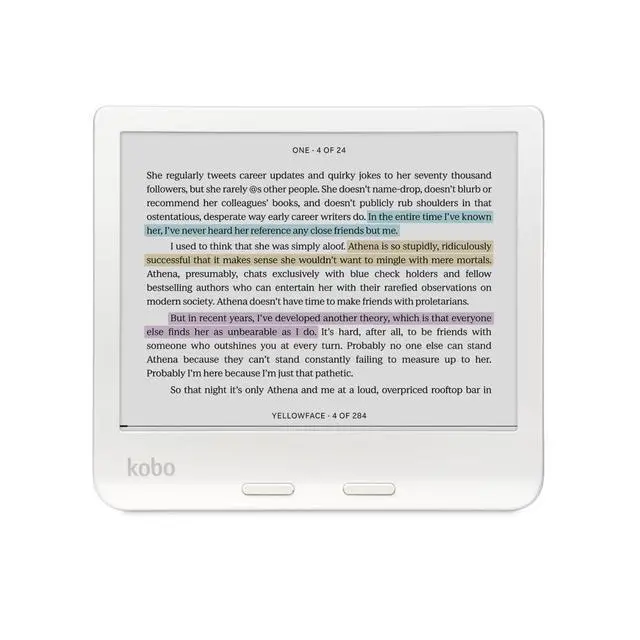 Alt view image 5 of 5 - Libra Colour White eReader with Case Bundle