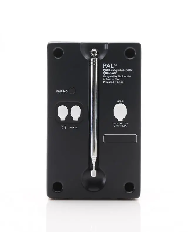 Alt view image 4 of 6 - PAL BT (Gen 3) Portable Bluetooth FM Radio/USB-C / (Black)