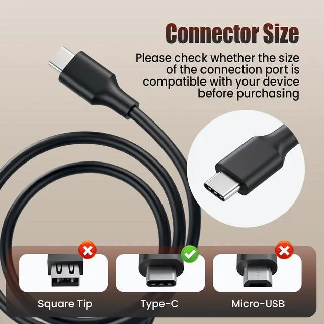 Alt view image 2 of 6 - 20 Pack 45W USB Type C AC Adapter Compatible with HP Chromebook X360 11 13 14 14A 11 11A G5 G6 G7 G8 EE HP Spectre X360 13 Elite X2 Laptop USB C Power Cord