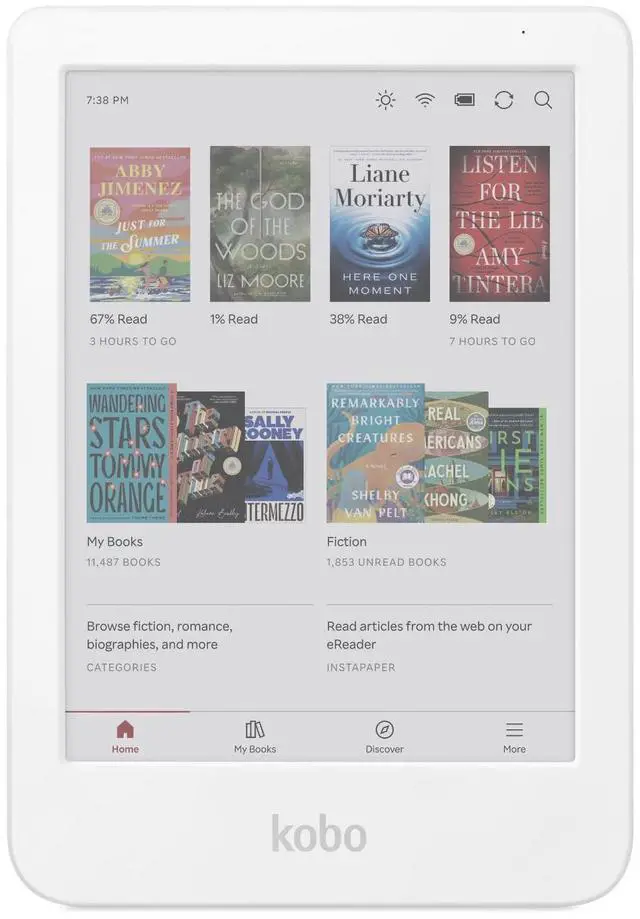 Alt view image 2 of 6 - Clara Colour eReader (White) with Case Bundle (Butter Yellow SleepCover, Case Bundle)