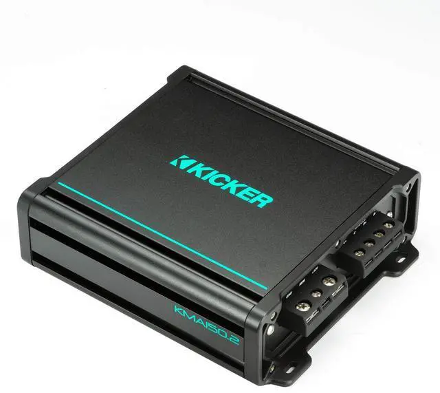 Alt view image 3 of 6 - 48KMA1502 KMA150.2 2x75w 2-Ch Weather-Resistant Full-Range Amplifier | Weather-resistant design powers boat UTV or motorcycle speakers, full-range output, compact footprint, easy install