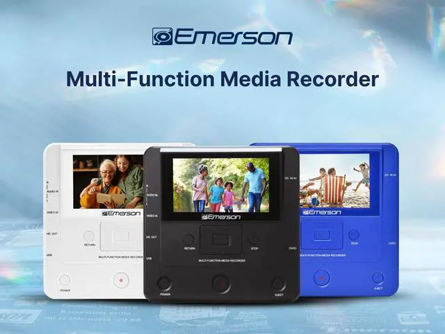 Alt view image 2 of 6 - EMT-1200 Multimedia Recorder with 4.3-Inch LCD Screen: Record Videos, Music, and Photos from Phone to DVD, USB, or Memory Card - HD Media Output, App Integration, and Accessories Included