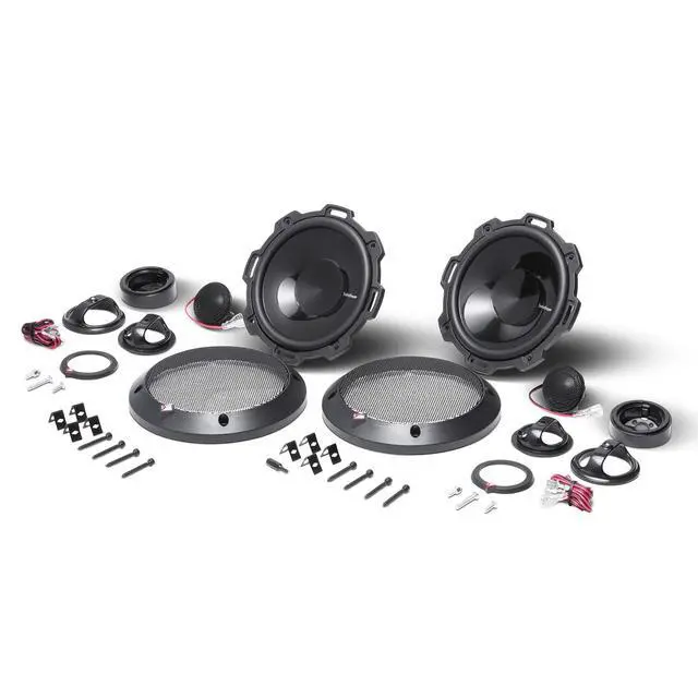 Alt view image 4 of 6 - P152-S Punch 5.25" 2-Way Component Speaker System (Pair) | Featuring Woofers with Grilles and 1 Soft Dome Tweeters with Integrated Crossovers
