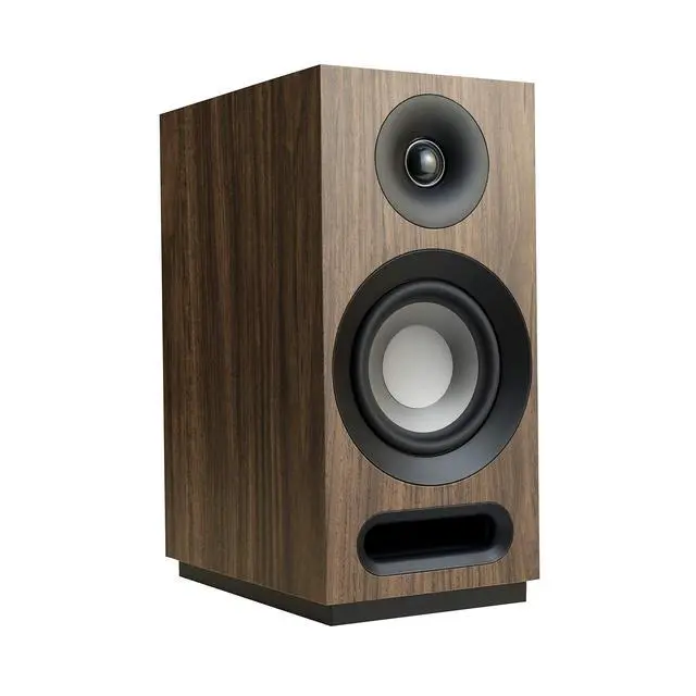 Alt view image 2 of 6 - S 803 Bookshelf Speaker Pair (Walnut) | Bookshelf audio and home theater with Dolby Atmos ready connections and wood finish