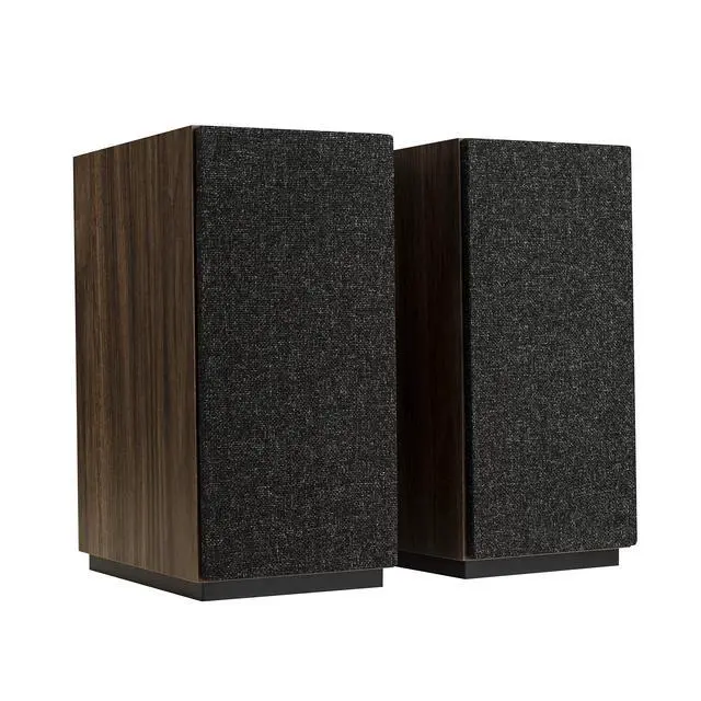 Alt view image 3 of 6 - S 803 Bookshelf Speaker Pair (Walnut) | Bookshelf audio and home theater with Dolby Atmos ready connections and wood finish