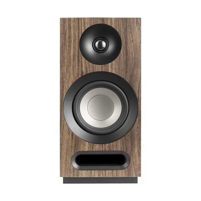 Alt view image 4 of 6 - S 803 Bookshelf Speaker Pair (Walnut) | Bookshelf audio and home theater with Dolby Atmos ready connections and wood finish