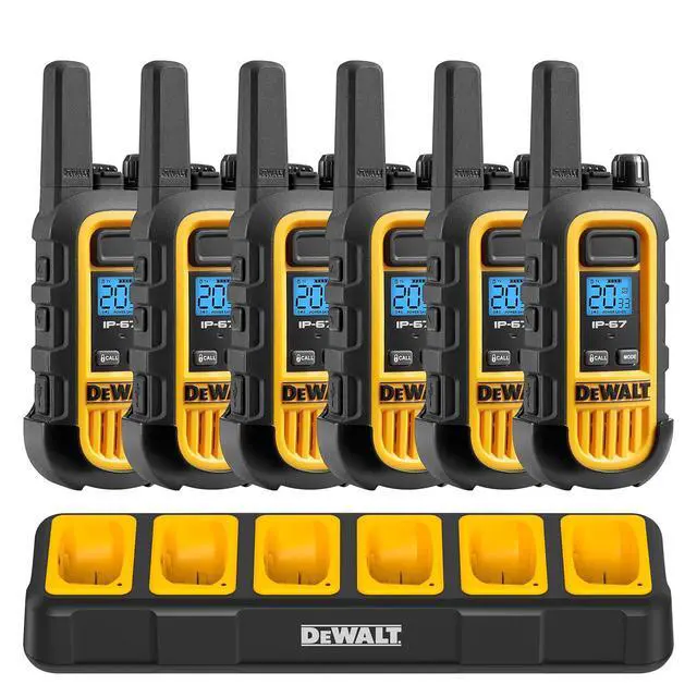 Alt view image 3 of 6 - DXFRSCH6-800B Gang Charger, 6-Port for DXFRS800 FRS Two-Way Radios, Simultaneous Charge, 2 Watt, DXFRSCH6-800