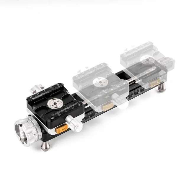 Alt view image 3 of 6 - NM-200S Macro Focusing Rail, Precision Focus Slider for Macro Photography, Universal Tripod Mounting, 360-Degree Rotating Clamp with Quick-Release Plate, Detachable Feet, Arca-Swiss Compatible | Macro