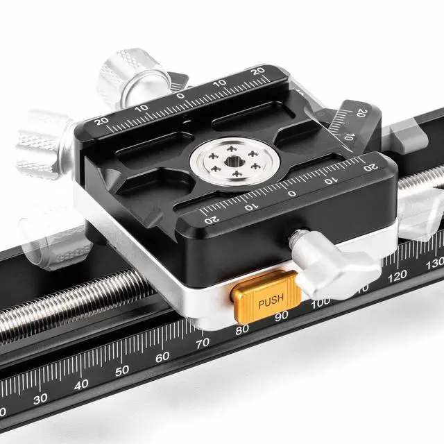 Alt view image 6 of 6 - NM-200S Macro Focusing Rail, Precision Focus Slider for Macro Photography, Universal Tripod Mounting, 360-Degree Rotating Clamp with Quick-Release Plate, Detachable Feet, Arca-Swiss Compatible | Macro