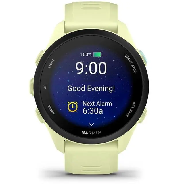 Alt view image 6 of 6 - Forerunner 70, 1.2" AMOLED GPS Running Watch, Training Readiness, 13-Day Battery, Citron, 010-04307-02 w/Deco Essentials 26-Month CPS Protection & 2-Pack Screen Protector