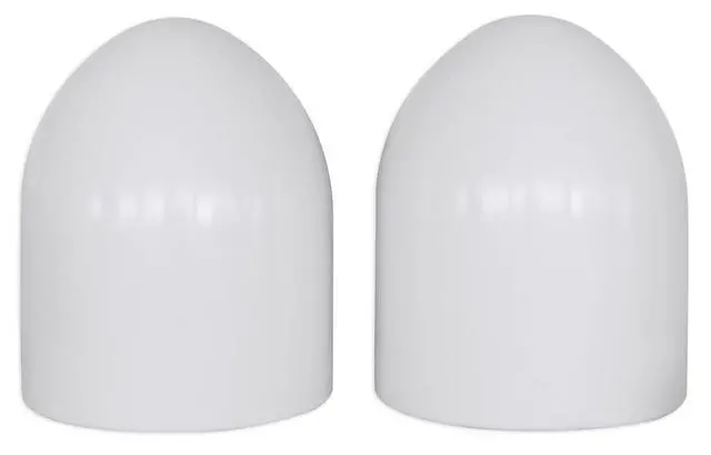 Alt view image 4 of 6 - Pair 8 White Aluminum Wakeboard Tower Speaker Pod Enclosures (MAC90W) | 100% Waterproof, Marinized, Polished Finish, Internally Wired, Fits 2" to 2.5" Towers, Rubber Inserts, Mounting Hardware