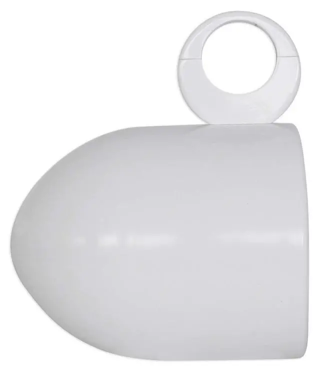 Alt view image 6 of 6 - Pair 8 White Aluminum Wakeboard Tower Speaker Pod Enclosures (MAC90W) | 100% Waterproof, Marinized, Polished Finish, Internally Wired, Fits 2" to 2.5" Towers, Rubber Inserts, Mounting Hardware