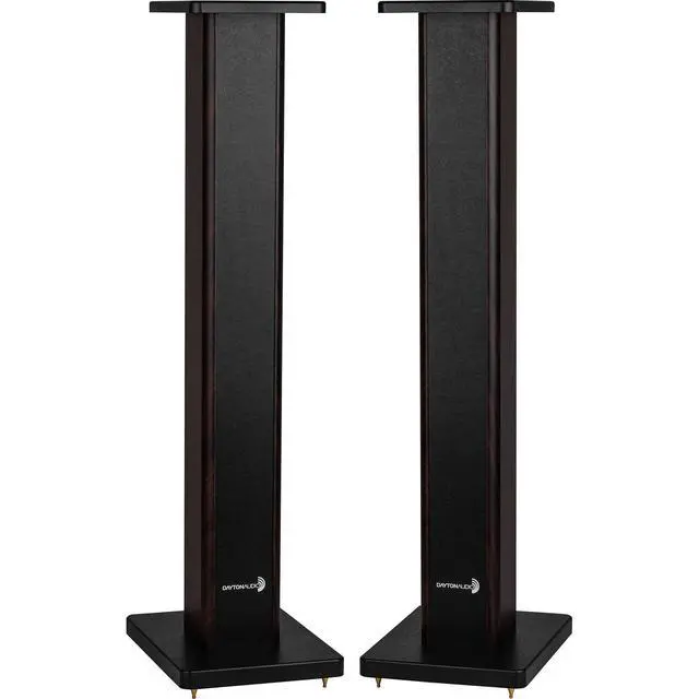 Alt view image 2 of 5 - Universal Wood Speaker Stand Pair (36in Walnut)