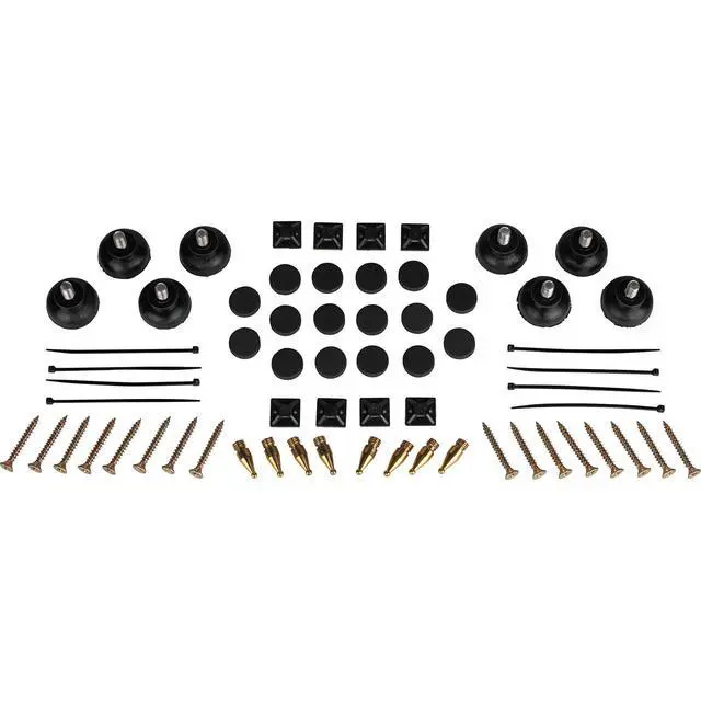 Alt view image 5 of 5 - Universal Wood Speaker Stand Pair (36in Walnut)