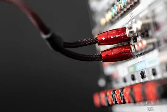 Alt view image 5 of 5 - Golden Gate Stereo Cable with 4 RCA Plugs, 0.6 m