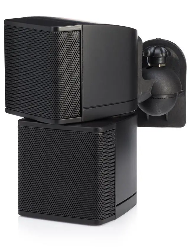 Alt view image 3 of 6 - MC2.5B Mini Cube 2.5 inch Speaker Bundle with Installation Wire - Home Value Pack (4 Pack, Black) (with Brackets & Wire)