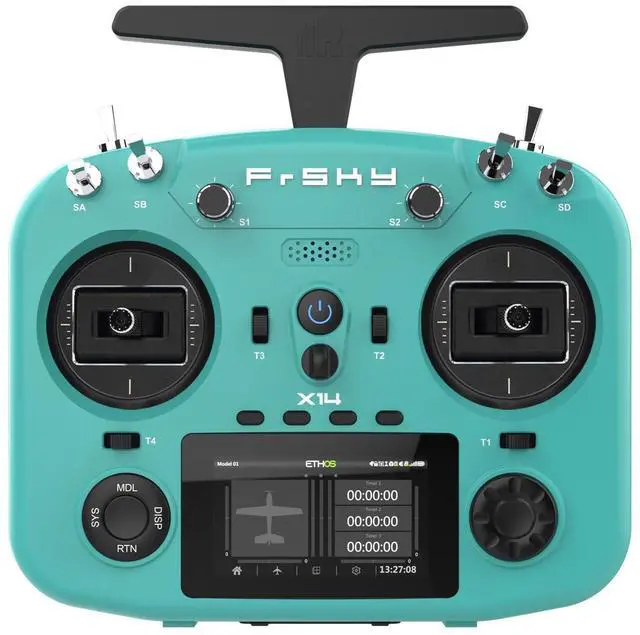 Main image of Twin X14 Dual 2.4G 24CH High-Speed Low-Latency RC Radio System with TW Mode and ACCST D16/ACCESS Transmitter (Green)