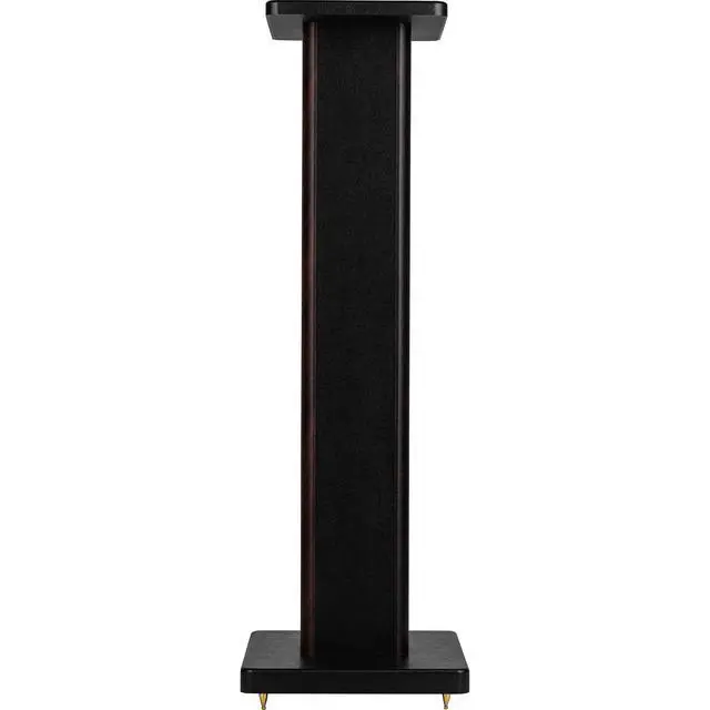 Alt view image 3 of 5 - Universal Wood Speaker Stand Pair (28in Walnut)