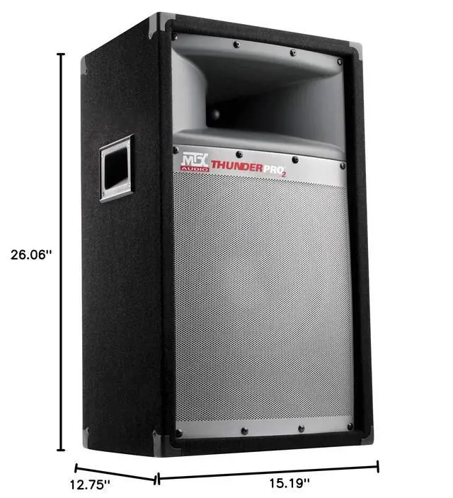 Alt view image 6 of 6 - TP1200 Audio ThunderPro II 2-Way Professional Loudspeaker