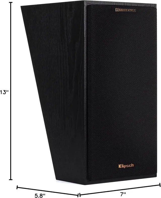 Alt view image 4 of 6 - R-41SA Powerful Detailed Home Speaker Pair (2 Speakers) Dolby Atmos Surround Sound Elevation Speakers with Keyhole Mounting, 90x90 Tractrix Horn, and 4 Inch Spun-Copper IMG Woofers