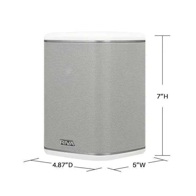 Alt view image 6 of 6 - Arena Wi-Fi Bluetooth Speaker for Home, White | 6 Drivers, 50W, AirPlay 2, Chromecast, Multiroom Audio, Support Spotify and more streaming, USB & Aux, OTA Updating