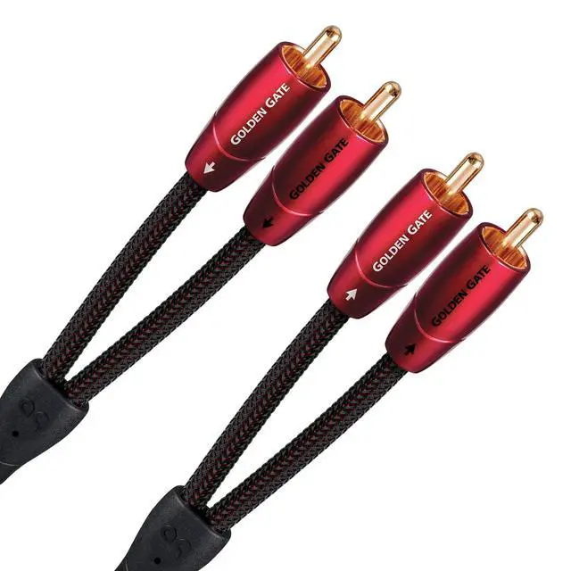 Alt view image 2 of 4 - Golden Gate Turntable RCA > RCA Turntable Cable + Ground Wire - 1.5M