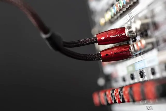 Alt view image 3 of 4 - Golden Gate Turntable RCA > RCA Turntable Cable + Ground Wire - 1.5M