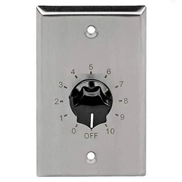 Alt view image 2 of 5 - VC50S 50W Plate Mounted 70V Commercial Volume Control - Stainless Steel (6-Pack)