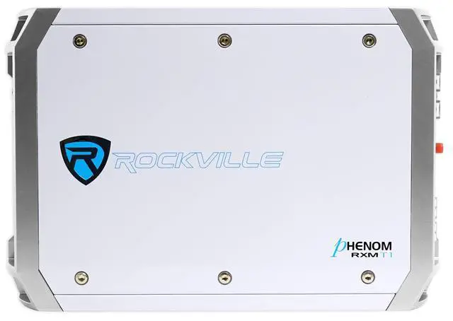 Alt view image 5 of 6 - RXM-T1 2-Channel Marine/Boat Amplifier 1500W Peak/370W RMS | Class A/B, MOSFET Power Supply, 2-Ohm Stable, 4-Ohm Bridgeable, High-Level Input, RCA Output, Smart Auto Turn-On, Bass EQ