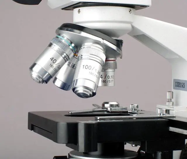 Alt view image 5 of 6 - T120B Professional Siedentopf Trinocular Compound Microscope | 40X-2000X Magnification Range Compound Biological Microscope Mechanical Stage Built-In LED Illumination Siedentopf