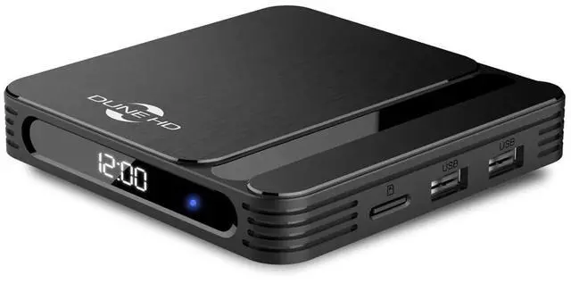 Main image of AV1 4K Android Box, Media Player, HDR10+, 2GB/16GB, 4Kp60, Ethernet, 2X USB 2.0 Host, WiFi 2T2R, Bluetooth, Display, HDMI 2.1, Optical S/PDIF, YouTube 4K, AFR