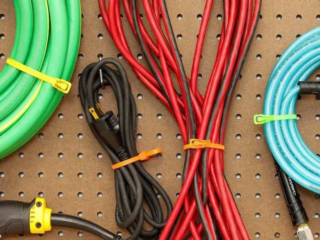 Alt view image 6 of 6 - WorkTie 24 Inch Plenum Cranberry Releasable Tie - 100 Pack