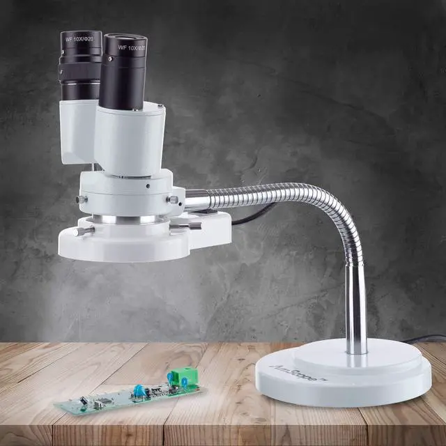 Alt view image 5 of 6 - SE508-FRL 8X Binocular Stereo Microscope w/ 360 Revolve + 8W | Flexible Gooseneck Design Fluorescent Ring Light