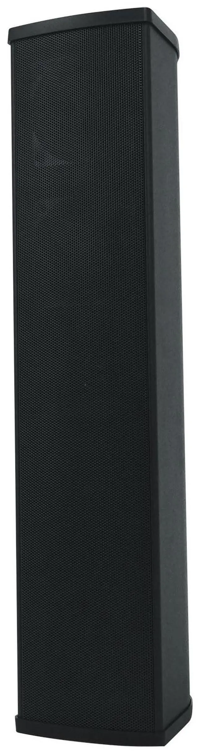 Main image of WET ARRAY 5 Black 70V 60W Commercial Wall Mount Swivel Column Speaker, 2-Way Line Array Design, IP55 Waterproof, Indoor/Outdoor Use for Restaurants, Churches, Auditoriums | Adjustable Tap 60W, 30W, 15