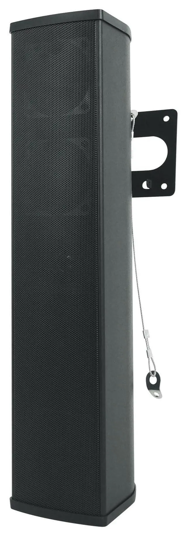 Alt view image 2 of 6 - WET ARRAY 5 Black 70V 60W Commercial Wall Mount Swivel Column Speaker, 2-Way Line Array Design, IP55 Waterproof, Indoor/Outdoor Use for Restaurants, Churches, Auditoriums | Adjustable Tap 60W, 30W, 15