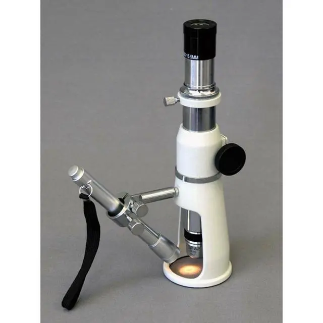 Alt view image 3 of 6 - H2510 Handheld Stand Measuring Microscope, 20x/50x/100x | 20X 50X and 100X Widefield Shop Microscope with Measuring Reticle and Battery-Powered Pen Light
