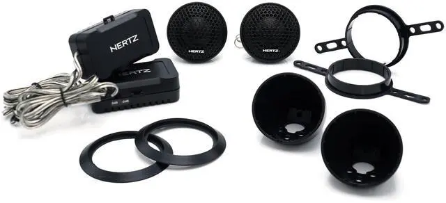 Main image of Mille Pro Series MP-283 Pair of 1.38" PRO Tweeters with Neodymium Magnets | Tetolon Dome, Neodymium Magnet, 4 Ohm, 28 mm Coil, 91 dB, Crossover Included, 1000-25000 Hz, Grills Included