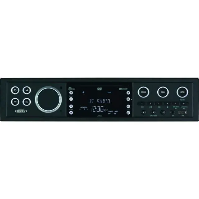 Main image of JWM90A Slimline 3-Zone Source Theater-Style Bluetooth Wallmount Stereo with App Control, DVD/CD-R/RW & MP3 Compatible, Dual HDMI Video Output, HDMI ARC, USB Play MP3/WMA Files, Rear RCA in/Out