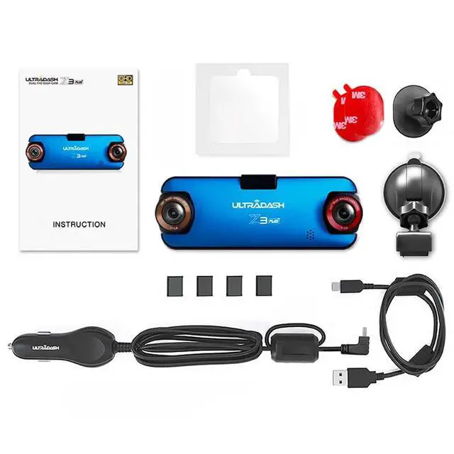 Alt view image 4 of 6 - UltraDash Z3+ Commercial Edition - Dual Lens Dash Cam for Rideshare Taxi Truck Ambulance Police Professional Drivers Wide Angle IR Lens Night Vision Infrared 2.7" LCD HDR Cabin Passenger