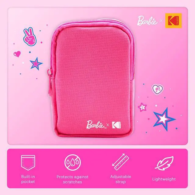 Alt view image 5 of 6 - x Barbie Step Slim Wireless Instant Portable Photo Mobile Printer Barbie Starter Bundle (Iconic Style)+ Barbie Deluxe Camera Case + Zink Paper (20 Sheets)