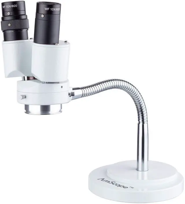 Main image of SE508 8X Magnification Binocular Stereo Microscope w/ 360 Revolve | Flexible Gooseneck Design