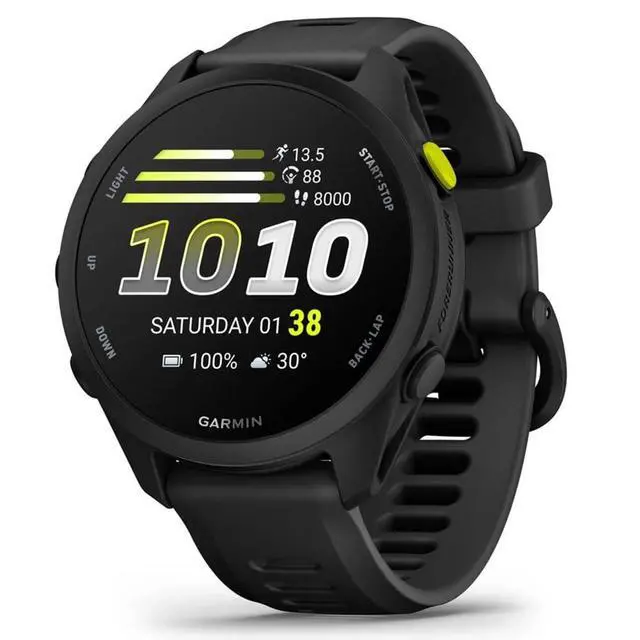 Alt view image 2 of 6 - Forerunner 70, 1.2" AMOLED GPS Running Watch, Training Readiness, 13-Day Battery, Black, 010-04307-00 w/Deco Essentials 26-Month CPS Enhanced Protection Pack