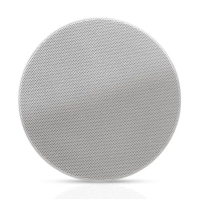 Alt view image 3 of 5 - Pair of 6.5" Coaxial in-Ceiling Speakers with Metal Backcan and Tile Rails, 70V/100V/8-Ohm Switchable, Magnetic Grill for Home Theater, White (STCS6C-PAIR)