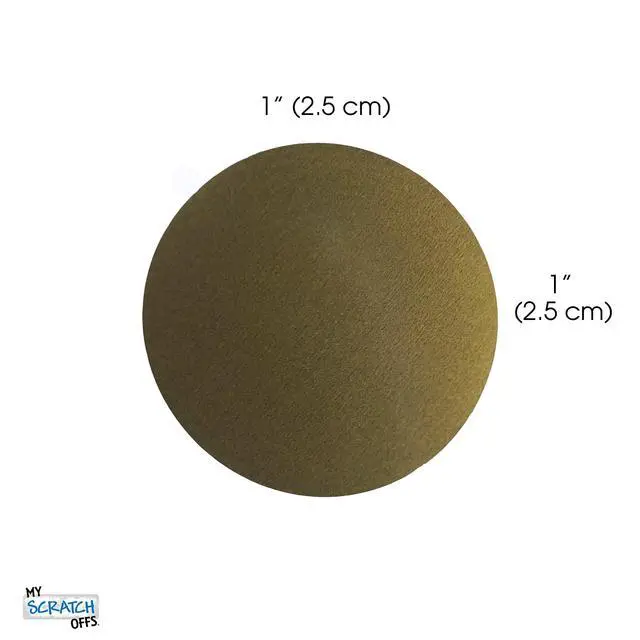 Alt view image 2 of 6 - 1 in Gold Round Scratch-Off Stickers, 5000 Pack | Ideal for bingo cards, raffle tickets, loyalty programs, classroom rewards, games, marketing campaigns, fundraising events