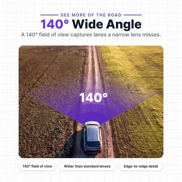 Alt view image 4 of 6 - 1440p HD Wi-Fi Dash Cam 522GW with Alexa | 1440p HD Wi-Fi Dash Cam 522GW with Alexa