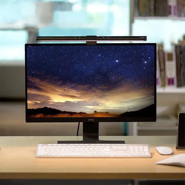 Alt view image 2 of 6 - Screenbar E-Reading LED Computer Monitor Light Lamp with Auto-Dimming and Hue Adjustment Features, Matte Black USB Powered Office Lamp (ScreenBar_Black) Complements with Backlight/RGB setups