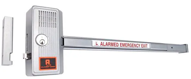 Alt view image 2 of 4 - 70028 Sirenlock 33" Wide Grade 1 Push Bar Rim Exit Device