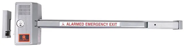 Alt view image 3 of 4 - 70028 Sirenlock 33" Wide Grade 1 Push Bar Rim Exit Device