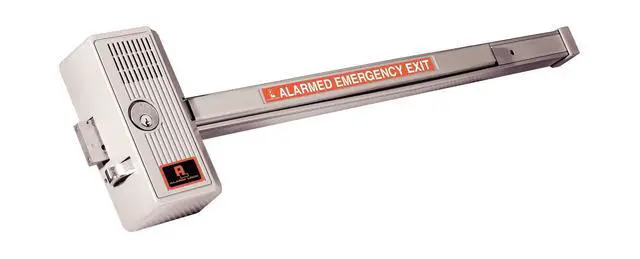 Alt view image 4 of 4 - 70028 Sirenlock 33" Wide Grade 1 Push Bar Rim Exit Device
